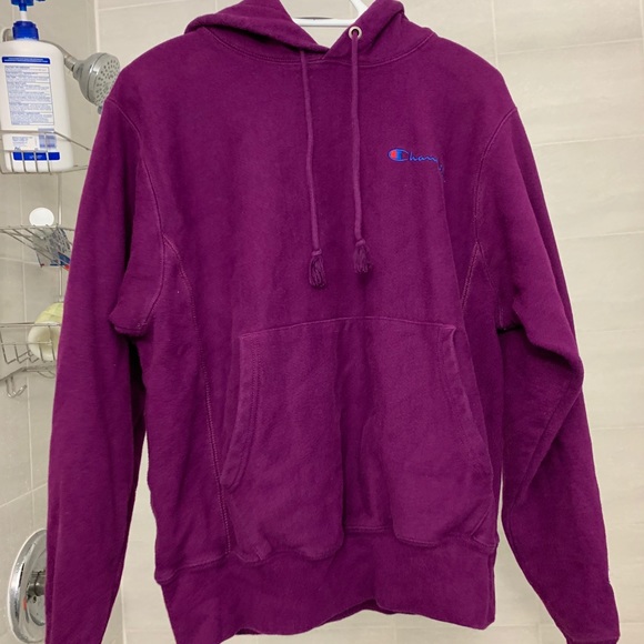 Dark purple champion hoodie - Picture 3 of 7